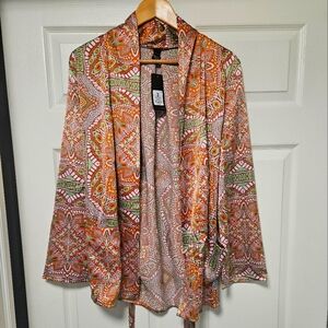 Brand New Boho Style Kimono Blazer Sz M